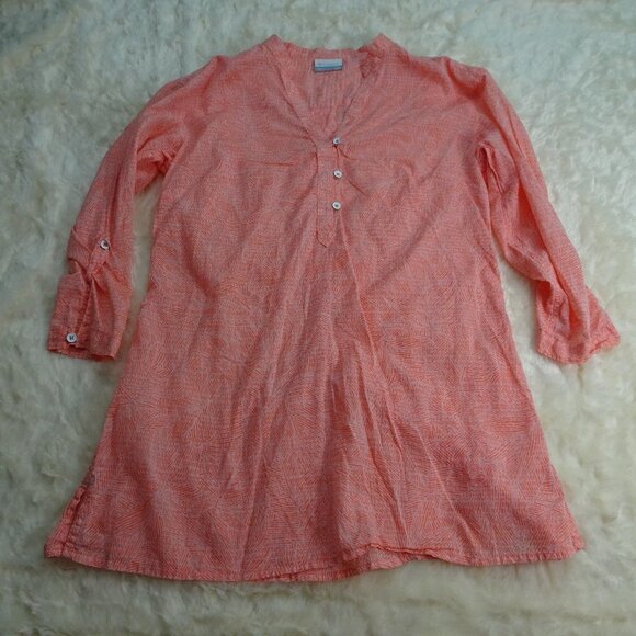 Columbia Orange Light Blouse Size Small - Picture 1 of 4
